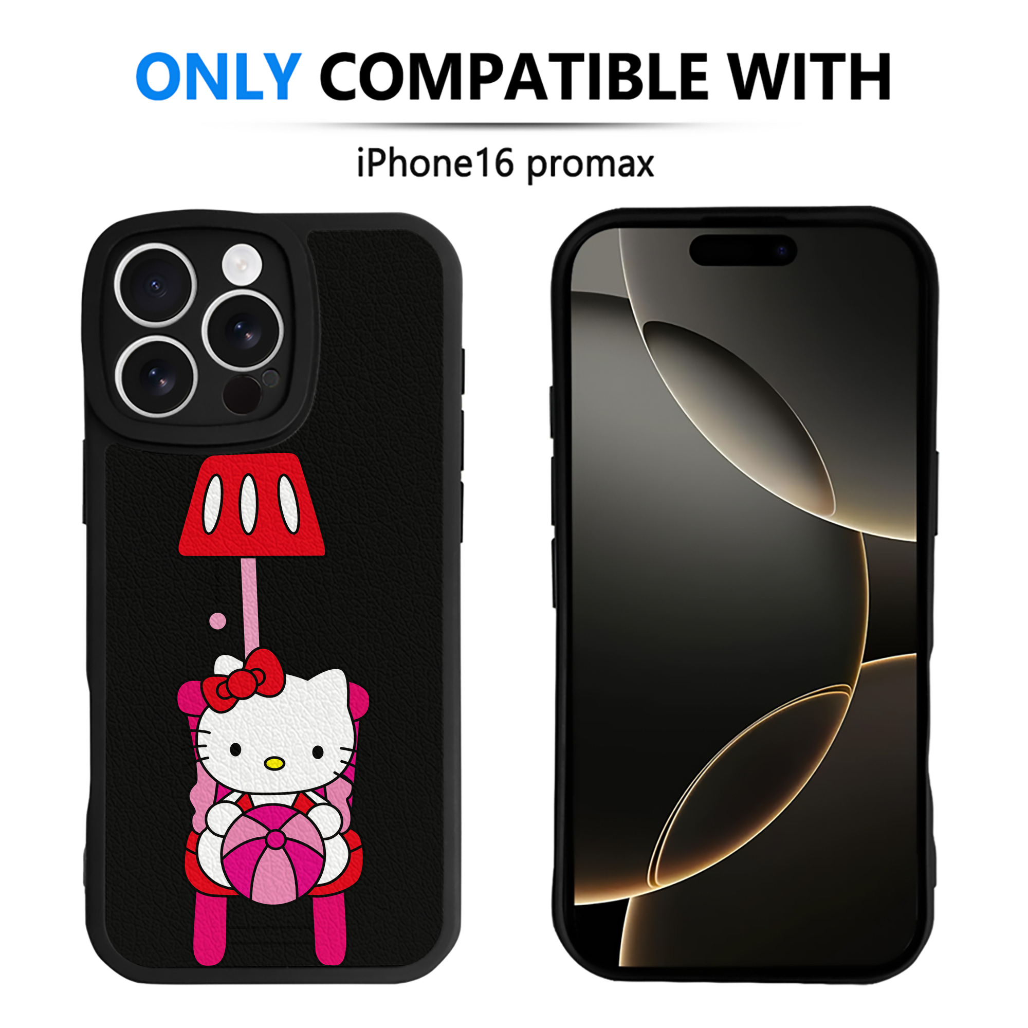（画像用） Hello Kitty ハローキティ 【iPhone 16シリーズ対応】シリコンスマホケース（レザー調） 材質：シリコン